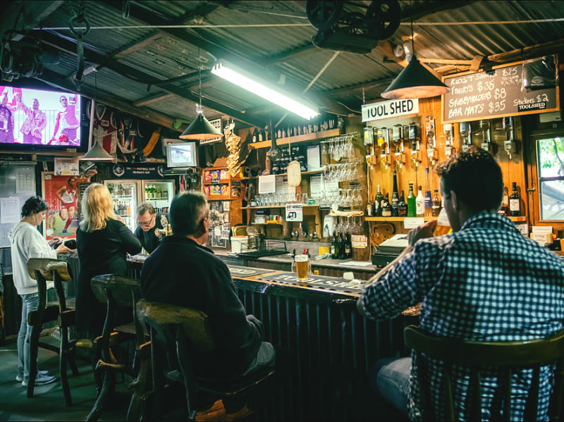 The Toolshed Bar in Noojee