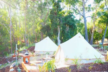 Luxe Bell Tents Lakeside Tourist Park