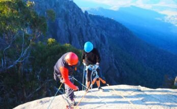 Abseiling at Mt Buffalo VIC