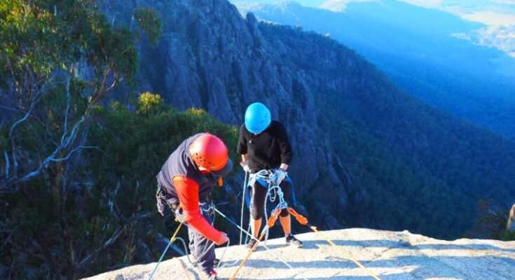 Abseiling at Mt Buffalo VIC