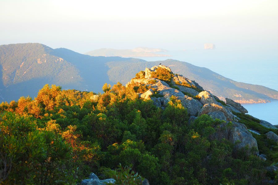 View of Wilsons Prom lighthouse from Mt Oberon