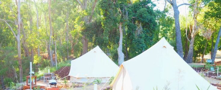 Luxe Bell Tents Lakeside Tourist Park